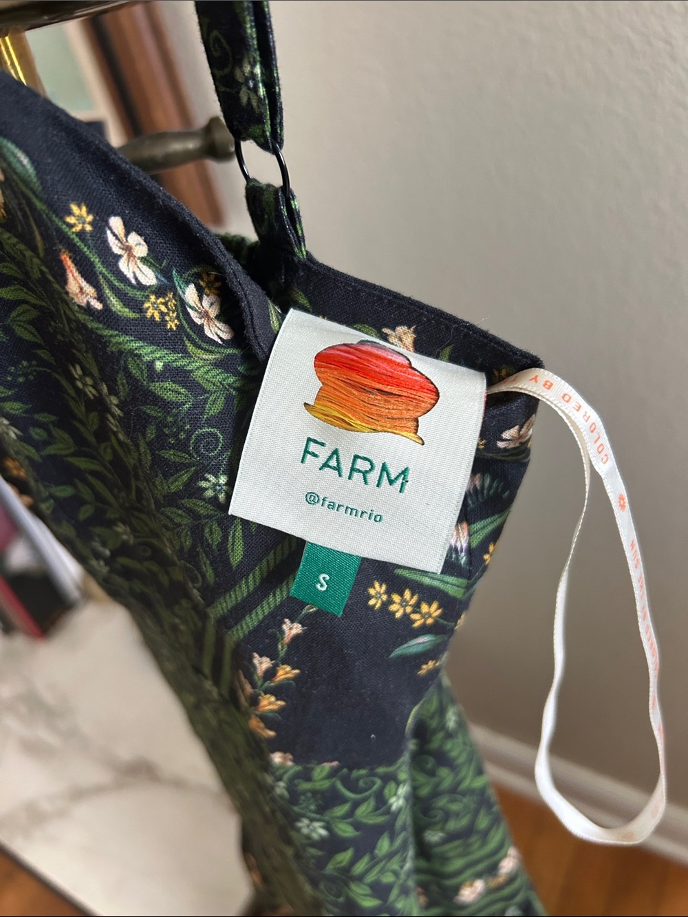 Farm Rio Black Flowers Arch Maxi dress - Picture 6 of 8
